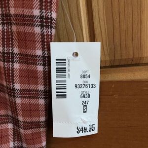 Aeropostale Plaid salmon pink dress, spaghetti straps